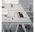 Toma eléctrica encastrable adaptable - diámetro 60/80 mm + puerto USB