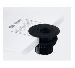 Prise électrique encastrable 60 mm avec bague adaptatrice 80 mm + port USB A