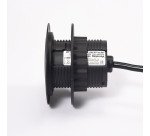 Prise électrique encastrable 60 mm avec bague adaptatrice 80 mm + port USB A