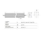 Organizador de cables Zipi negro largo 150 cm con cremallera