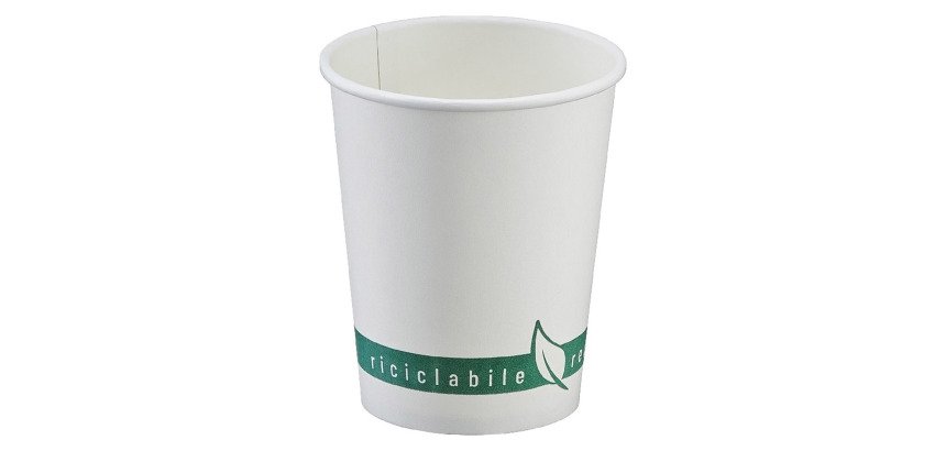 Bicchieri in carta + PE bianco 115 ml - 1000 pz