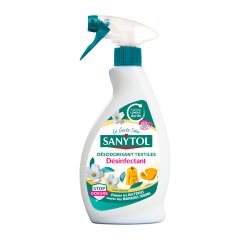 Désodorisant désinfectant textiles Sanytol Feurs Blanches - Spray de 500 ml