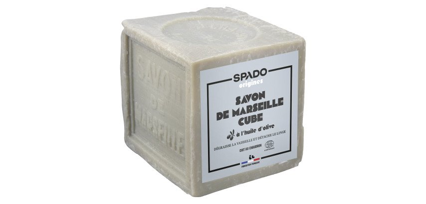 Savon de Marseille solide à l'huile d'olive Spado Origines - Pain de 300 g