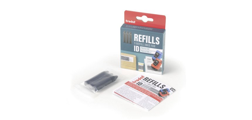 Recarga de 3 tintas para Sello de protección de datos ID Protector Trodat