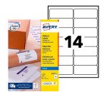 Etiquette d'adresse jet d'encre 99,1 x 38,1 mm blanc - Boîte de 210