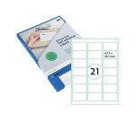 Rillprint Label 63.5x38.1mm matte transparent 525 labels