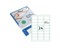 Étiquette universelle, 63,5 x 33,9 mm, transparent