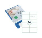 Label Rillprint 105x37mm matte transparent 400 labels