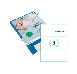 Étiquette universelle, 210 x 99 mm, transparent