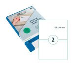 Etiquette universelle, 210 x 148 mm, blanc