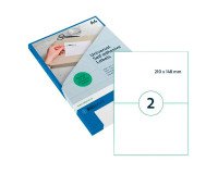 Etiquette universelle, 210 x 148 mm, blanc