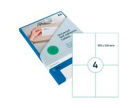 Etiquette universelle, 105 x 148 mm, blanc