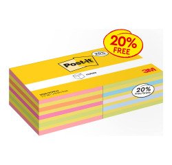 Confezione convenienza Cubi Post-it Assortiti 76 x 76 mm 2 unità da 450 fogli