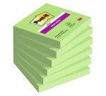2+1 Confezioni Post-it super sticky Verde 76 x 76 mm 90 ff 6 unità 1 confezione in omaggio