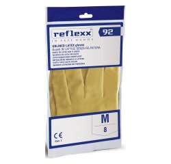 Guanti in lattice satinati REFLEXX R92 - taglia M - 10 paia