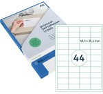 Rillprint Label 48.5x25.4mm matte transparent 1100 labels