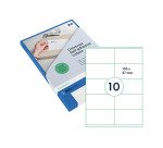 Rillprint Label 105x57mm transparent matte 250 labels