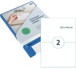 Étiquette universelle, 210 x 148 mm, transparent