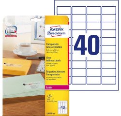 Etiquette d'adresse, 45,7 x 25,4 mm