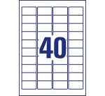 Etiquette d'adresse, 45,7 x 25,4 mm