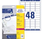 Etiquette d'adresse, 45,7 x 21,2 mm, blanc