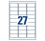 Etiquette d'adresse jet encre,63,5 x 29,6 mm