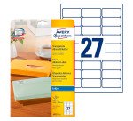 Etiquette d'adresse, transp., 63,5 x 29,6 mm