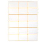 Etiquette multi-usage 38 x 24 mm blanc - Pochette de 522