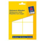 Etiquette multi-usage 80 x 54 mm blanc - Pochette de 112