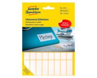Etiquette multi-usage 38 x 14 mm blanc - Pochette de 928