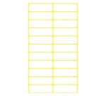 Multi-purpose label 32 x 10 mm white - Pack of 132