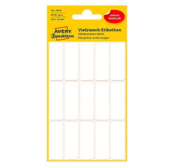 Etiquette multi-usage, 38 x 14 mm, blanc