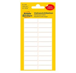 Etiquette multi-usage 32 x 10 mm blanc - Pochette de 132