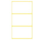 Multi-purpose label 66 x 38 mm white - Pack of 18
