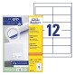 Etiquette universelle, 97 x 42,3 mm, blanc