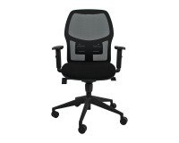 Sedia ergonomica Q3 Unisit schienale in rete nero seduta colorata