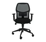 Sedia ergonomica Q3 Unisit schienale in rete nero seduta colorata