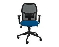 Sedia ergonomica Q3 Unisit schienale in rete nero seduta colorata