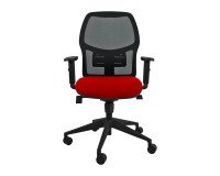 Sedia ergonomica Q3 Unisit schienale in rete nero seduta colorata