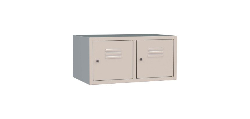 Sopralzo per armadio spogliatoio monoblocco 2 posti l x p x h 102 x 50 x 39 cm