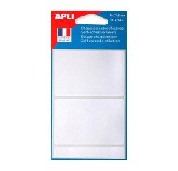 Étiquette adhésive apli agipa bureau 50x77mm pochette 14 unités