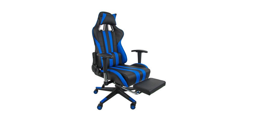 Poltrona Gaming Racing con poggiagambe reclinabile