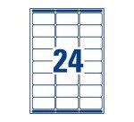 Etiquette d'adresse, 63,5 x 33,9 mm, blanc