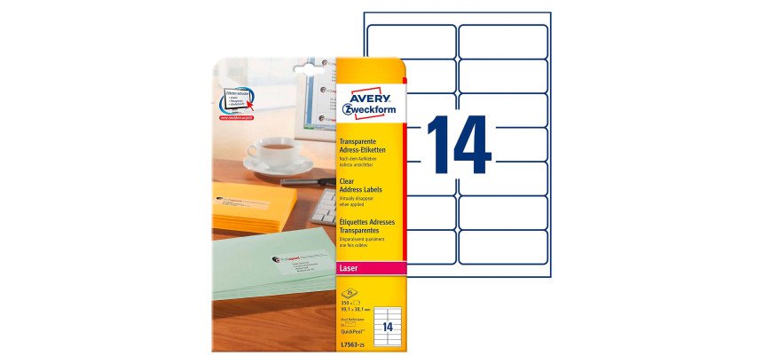 Etiquette d'adresse, 99,1 x 38,1 mm