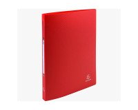 Classeur 2 anneaux plastifié Exacompta Opak A4 Dos 2 cm - rouge
