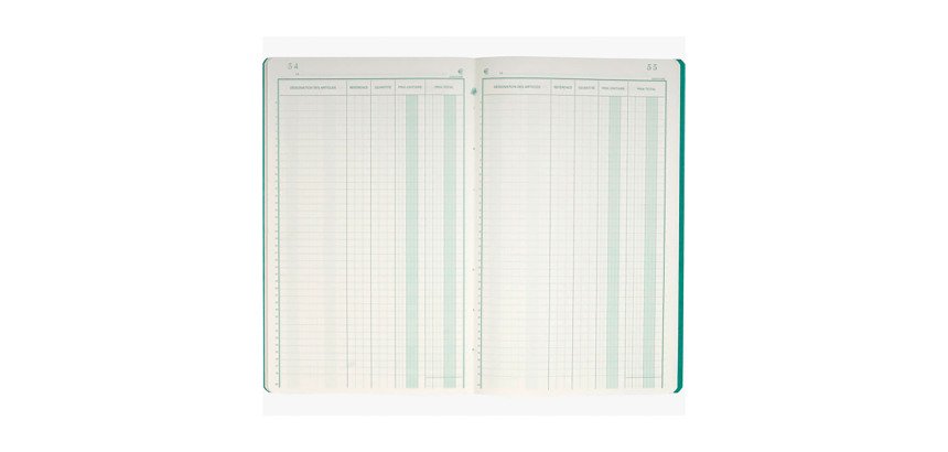 Piqûre 'Livre d'inventaire' 320 x 195 mm 80 pages