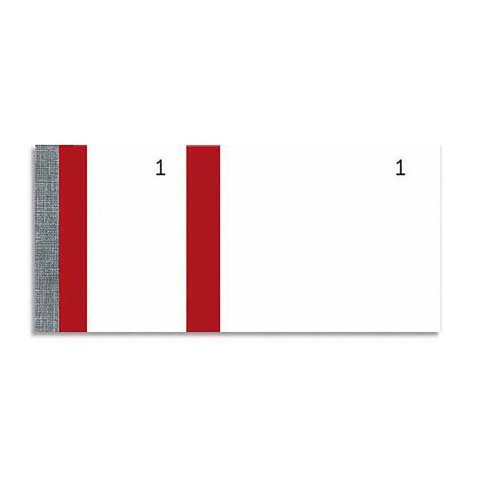 Bloc vendeur 100 feuillets 60x135 mm Rouge