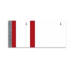 Bloc vendeur 100 feuillets 60x135 mm Rouge