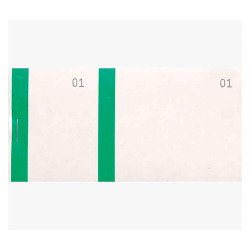 Blok verkoper 100 vellen 60 x 135 mm groen