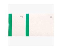 Blok verkoper 100 vellen 60 x 135 mm groen
